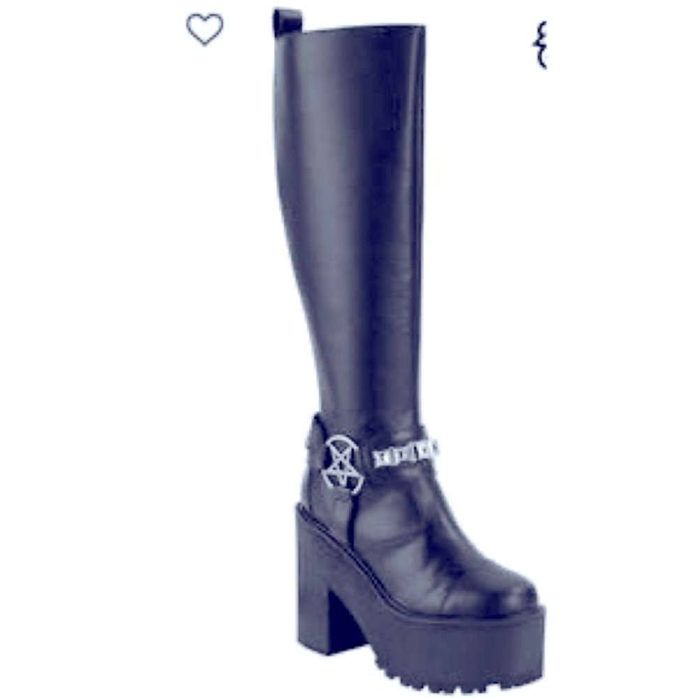 🖤NIB Killstar De Hex Knee High Boots😱🖤